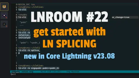 Get started with Lightning Network Splicing on Core Lightning v23.08