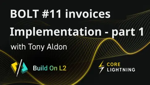Core Lightning implementation of BOLT #11 invoices - part 1